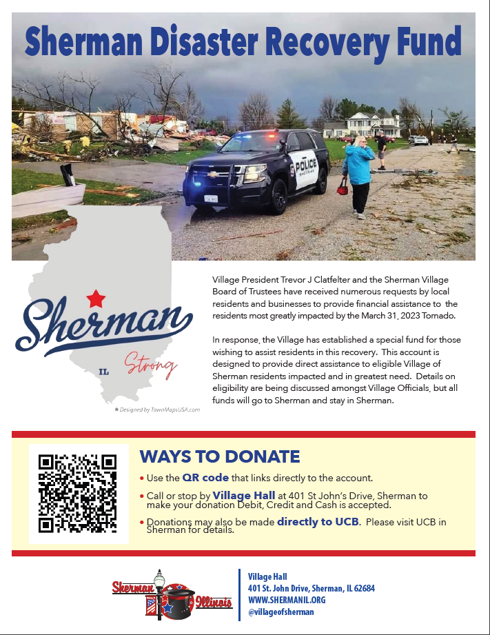 Sherman Disaster Recovery Fund Village of Sherman